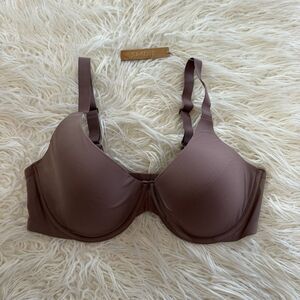 Skims Fits Everybody Scoop Plunge Bra Umber Size 46DDD